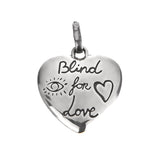 Gucci Sterling Silver Heart Pendant – "Blind for Love" 0003845
