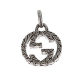 Gucci Sterling Silver Interlocking GG Engraved Pendant 0003846