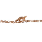 Hermes Ceramic Rose Gold Chaine d'Ancre Sautoir Necklace