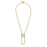 Hermes Chaine d'ancre Danae Pendant 18k Yellow Gold Necklace 0003704