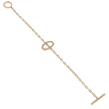 Hermes Chaine d'Ancre Diamond 18k Rose Gold Link Bracelet 0003921