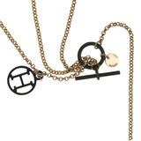 Hermes Rose Gold Long Charm Chain 0003446