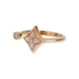 Louis Vuitton Color Blossom Mini Star Mother of Pearl Diamond Ring 18k Rose Gold 0004057