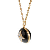 Louis Vuitton Color Blossom Onyx Diamond Medallion Sautoir Necklace 18k Yellow Gold 0004148