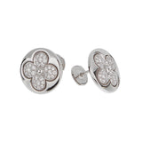 Louis Vuitton Diamond Blossom Sun Ear Stud 18K White Gold Earrings 0004118