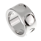 Louis Vuitton Diamond Empreinte Large White Gold Diamond Band Ring 0003597