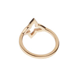 Louis Vuitton Ombre Blossom Ring 18k Rose Gold Diamond Monogram Flower Ring 0004058