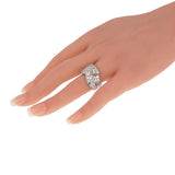 Piaget Vintage Diamond 18k White Gold Cocktail Ring Sz 5 3/4 0003877