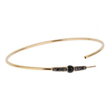 Pomellato M'ama Non M'ama 18k Rose Gold Onyx Diamond Bracelet 0003693