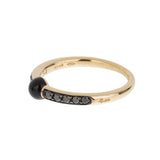 Pomellato M'ama Non M'ama 18k Rose Gold Onyx Diamond Ring Sz 6 0003699