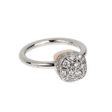 Pomellato Nudo Petit Solitaire Diamond Ring 18K Two-Tone Gold 0004120