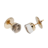 Pomellato Nudo Quartz 18k Yellow Gold Stud Earrings 0003687