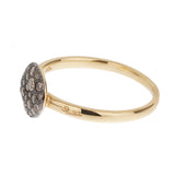 Pomellato Sabbia Brown Pave Diamond 18k Rose Gold Ring Sz 6 1/4 0003689