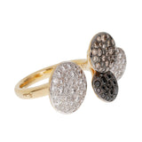 Pomellato Sabbia Fancy Diamond 18k Rose Gold Cocktail Ring Sz 6 0003680
