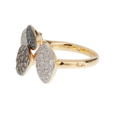Pomellato Sabbia Fancy Diamond 18k Rose Gold Cocktail Ring Sz 6
