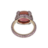 Pomellato Tourmaline Pink Sapphire Rose Gold Cocktail Ring Sz 6 0004084