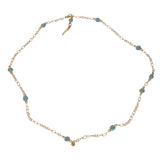 Pomellato Capri Turquoise 18k Rose Gold Chain Link Necklace