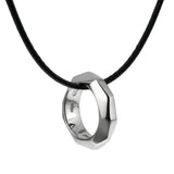 Pomellato White Gold Diamond-Cut Motif Pendant Necklace 0002234-47