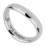 Pomellato White Gold Wave Band Ring Sz 5 0002398