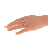 Pomellato Woven 18K Yellow Gold Band Vintage Ring 0004104