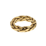 Pomellato Woven 18K Yellow Gold Band Vintage Ring 0004104