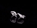 Boucheron Kaa Snake Two Finger 18k White Gold Diamond Cocktail Ring Sz 6