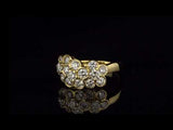 Van Cleef & Arpels Fleurette Diamond 18k Yellow Gold Ring