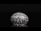 Cartier Pluie Diamond Bombe 18k White Gold Cocktail Ring