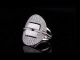Chanel Ultra Diamond White Gold Ceramic Ring