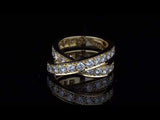 Cartier Nouvelle Vague Diamond Bypass 18k Yellow Gold Cocktail Ring