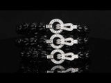 Cartier Agrafe Diamond Onyx White Gold Bracelet