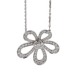 Product title: Van Cleef & Arpels Flowerlace Diamond Pendant Necklace in 18k White Gold, VCARP05200 0004078