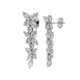 Tiffany & Co. Victoria Mixed Cluster Drop Earrings in Platinum, 4.25 ct tw Diamonds 0004087