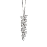 Tiffany & Co. Victoria Mixed Cluster Drop Pendant in Platinum, 2.12 ct tw Diamonds, 16" 0004088