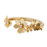 Van Cleef & Arpels Frivole Bracelet 7 Flowers Large Model Diamond 18k Yellow Gold 0004055
