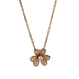 Van Cleef & Arpels Frivole Diamond Pendant Necklace in 18k Yellow Gold, Mini Model 0004065
