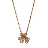 Van Cleef & Arpels Frivole Diamond Pendant Necklace in 18k Yellow Gold, Mini Model 0004065