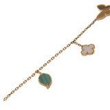 Van Cleef & Arpels Lucky Alhambra 4 Motif Yellow Gold Bracelet 0004146