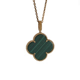 Van Cleef & Arpels Magic Alhambra Long Necklace Malachite in 18k Yellow Gold