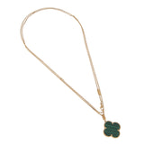Van Cleef & Arpels Magic Alhambra Long Necklace Malachite in 18k Yellow Gold