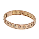 Van Cleef & Arpels Perlee Clovers Rose Gold Diamond Large Bracelet 0004137