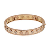 Van Cleef & Arpels Perlee Clovers Rose Gold Diamond Large Bracelet 0004137