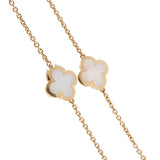 Van Cleef & Arpels Pure Alhambra Mother of Pearl Sautoir Necklace 18k Yellow Gold 0004061