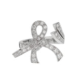 Van Cleef & Arpels Ruban Diamond Bow Ring 18K White Gold k1trtbsh3
