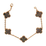Van Cleef & Arpels Vintage Alhambra 18k Rose Gold Mother of Pearl Bracelet 0003955