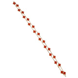 Van Cleef & Arpels Vintage Alhambra 20 Motif Carnelian Yellow Gold Necklace 0004141