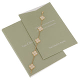 Van Cleef & Arpels Vintage Alhambra 5-Motif Diamond 18k Yellow Gold Bracelet 0004004