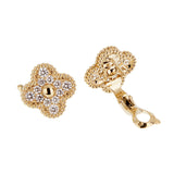 Van Cleef & Arpels Vintage Alhambra Diamond Earrings 0004003
