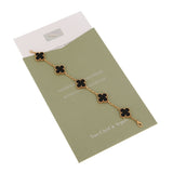 Van Cleef & Arpels Vintage Alhambra Onyx 18k Yellow Gold Bracelet 0003951