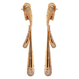 Audemars Piguet Diamond Rose Gold Drop Earrings 0001928